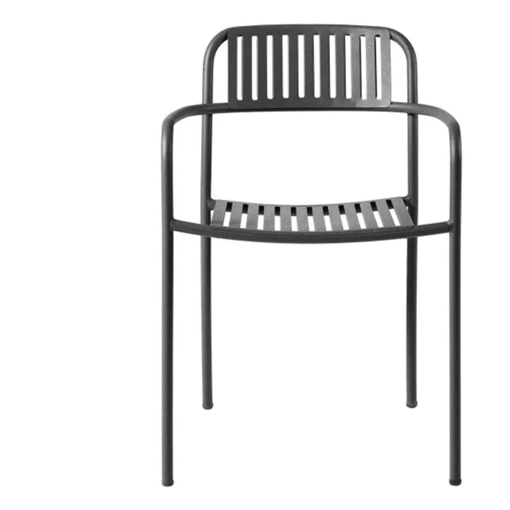 Tolix Chaise outdoor Patio en inox | Gris graphite