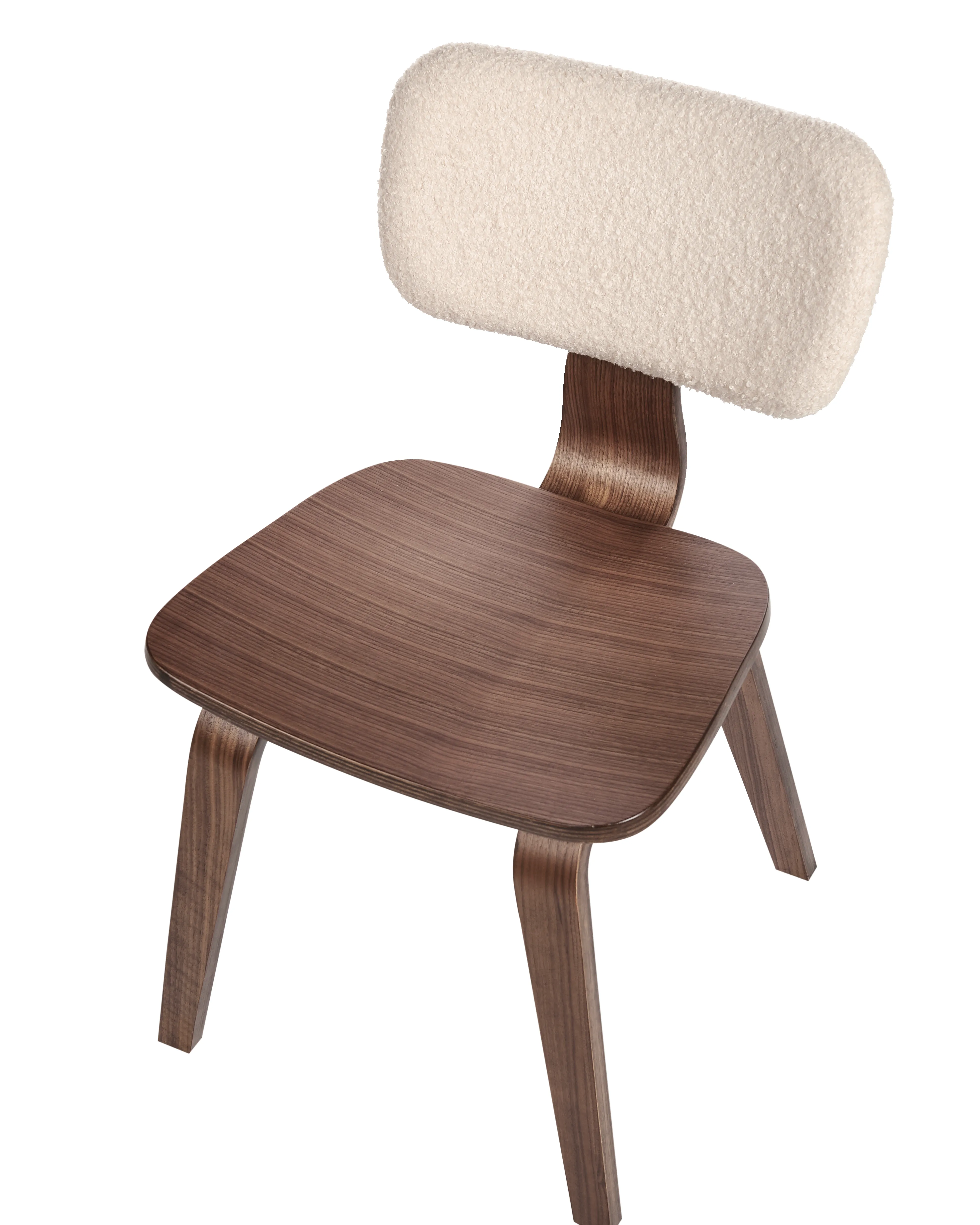 Set van 2 eetkamerstoelen LUCINDA Hout Donkerbruin