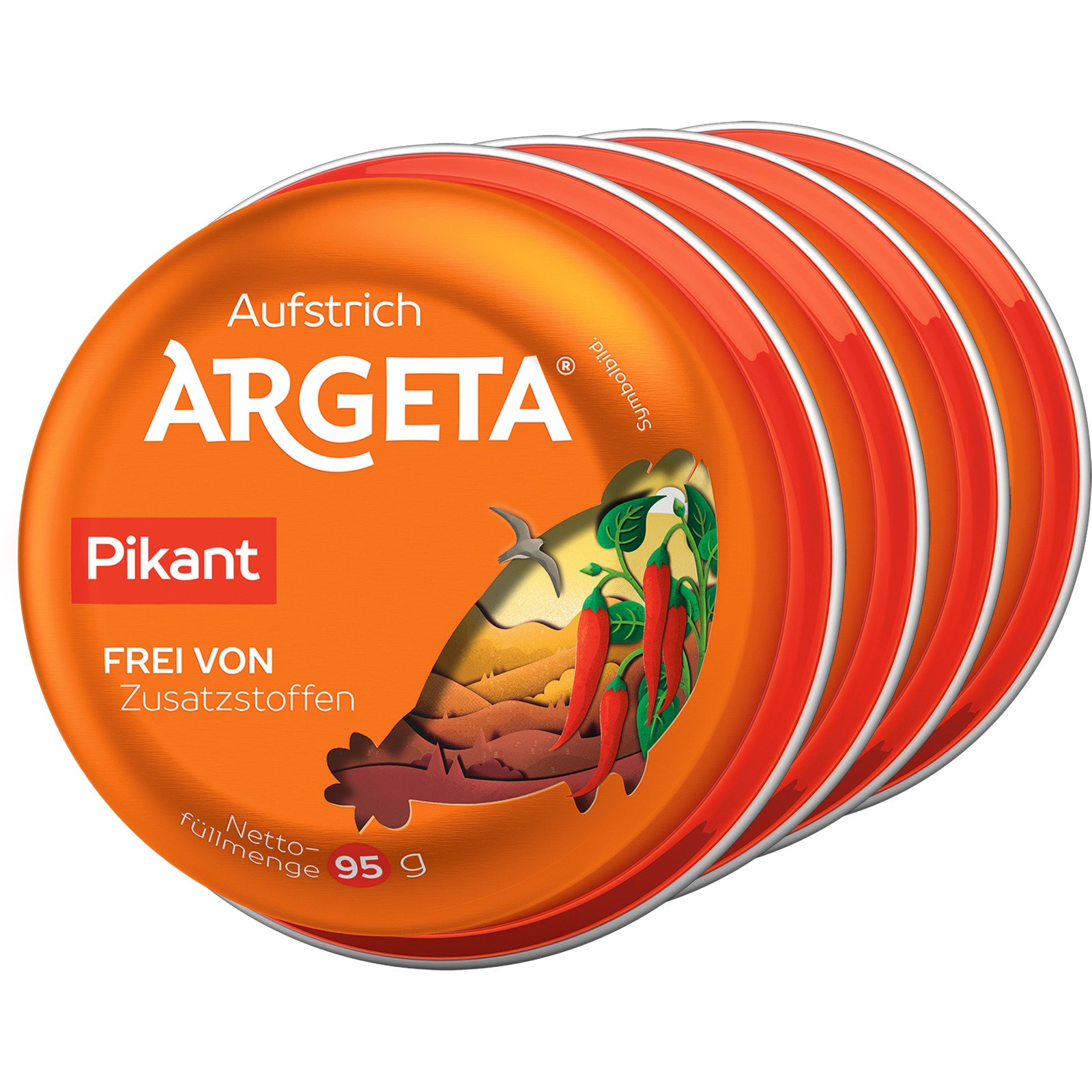 Argeta Hühnerfleisch pikant 4 x 95 g