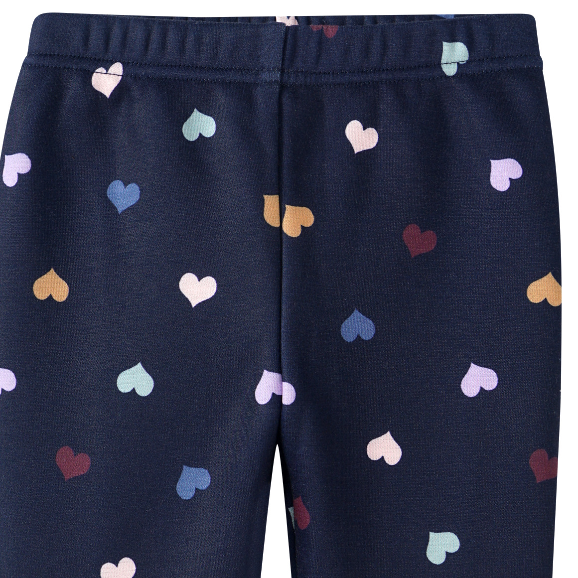 Topomini Baby Thermo-Leggings mit Herzen dunkelblau