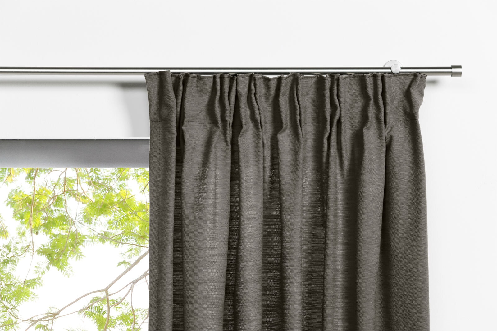 my deco Schlaufenvorhang BALANCE 135 x 245 cm taupe