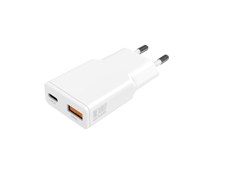 4smarts USB-Wandladegerät PDPlug Slim Duos 30 W Kompakter USB-C-Ladeadapter mit GaN-Technologie