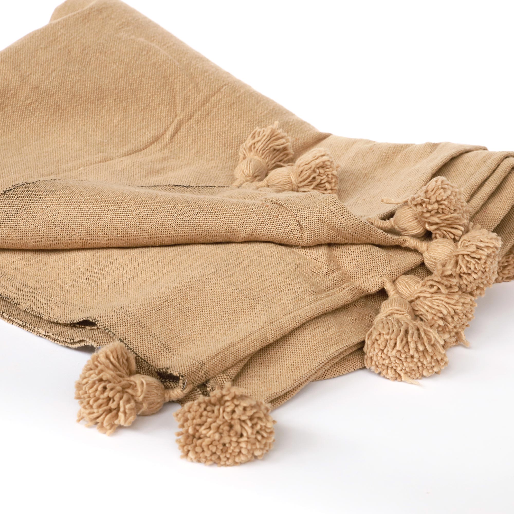 Baumwolldecke beige, B 300 cm, L 190 cm von fischer's lagerhaus