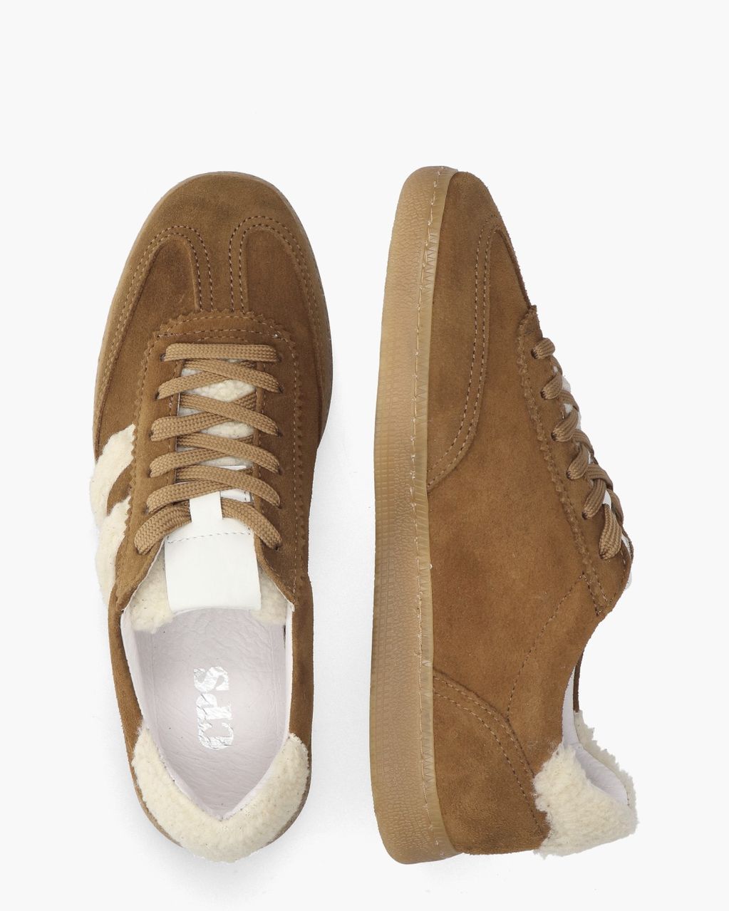 Cypres Yelle Cognac/Off-White Damessneakers