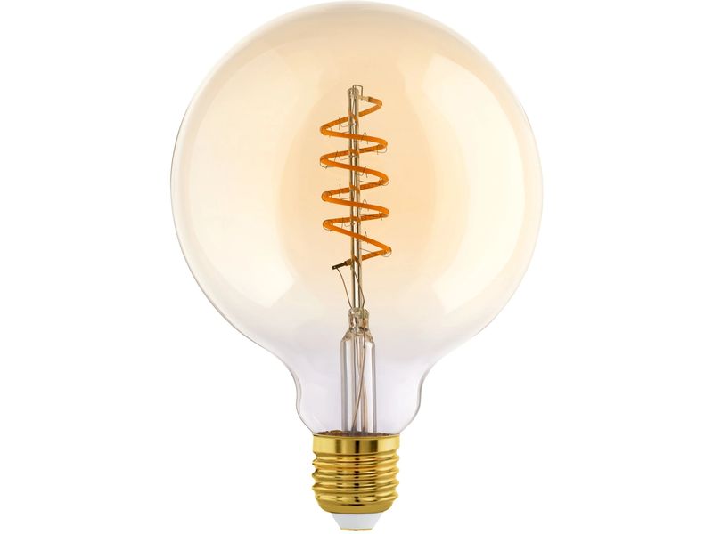EGLO Leuchten Lampe 4 W E27 Warmweiss Filament LED-Glühbirne in antikem Vintage Design
