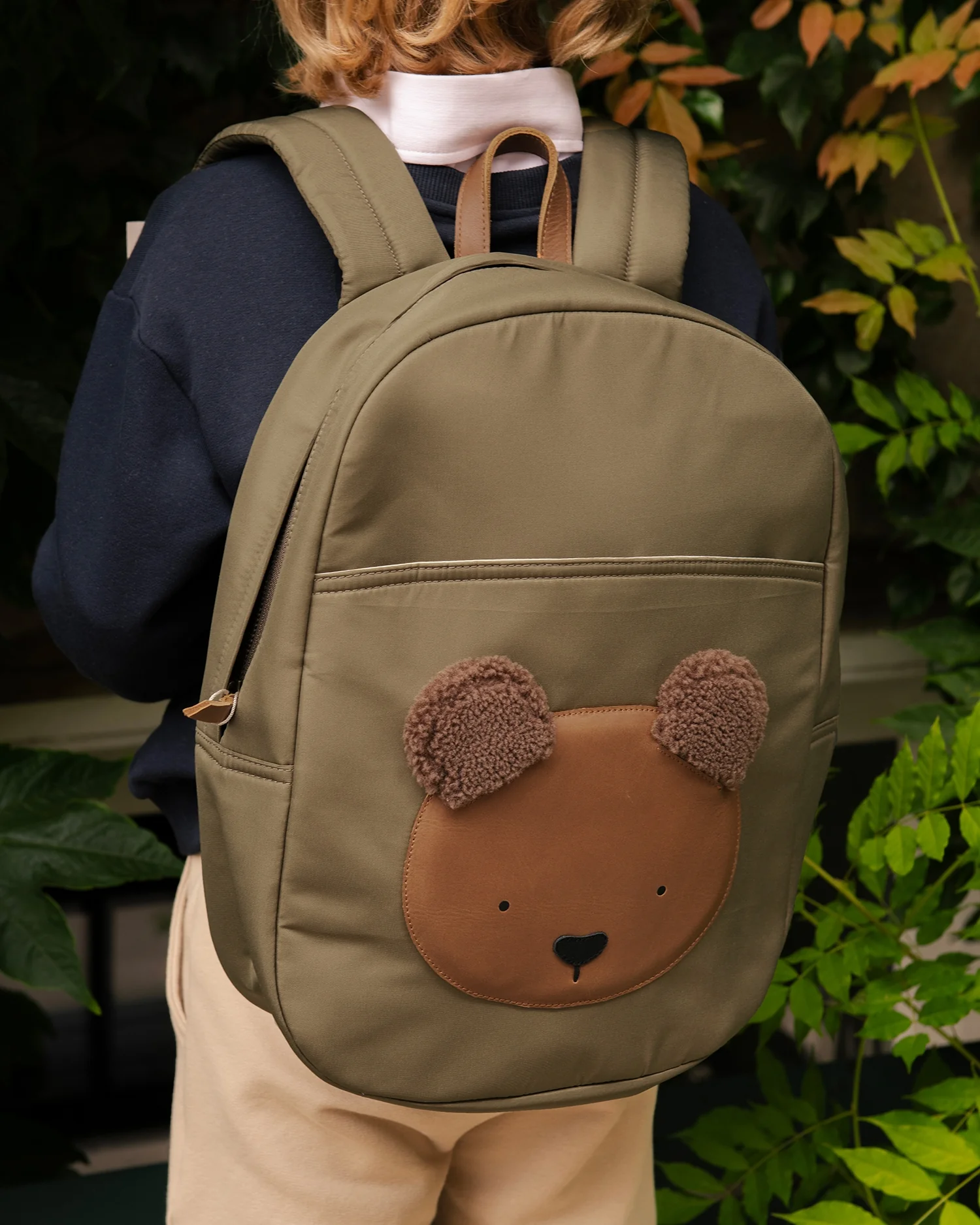 Pibbe Schoolbag | Bear | Stone Taslan