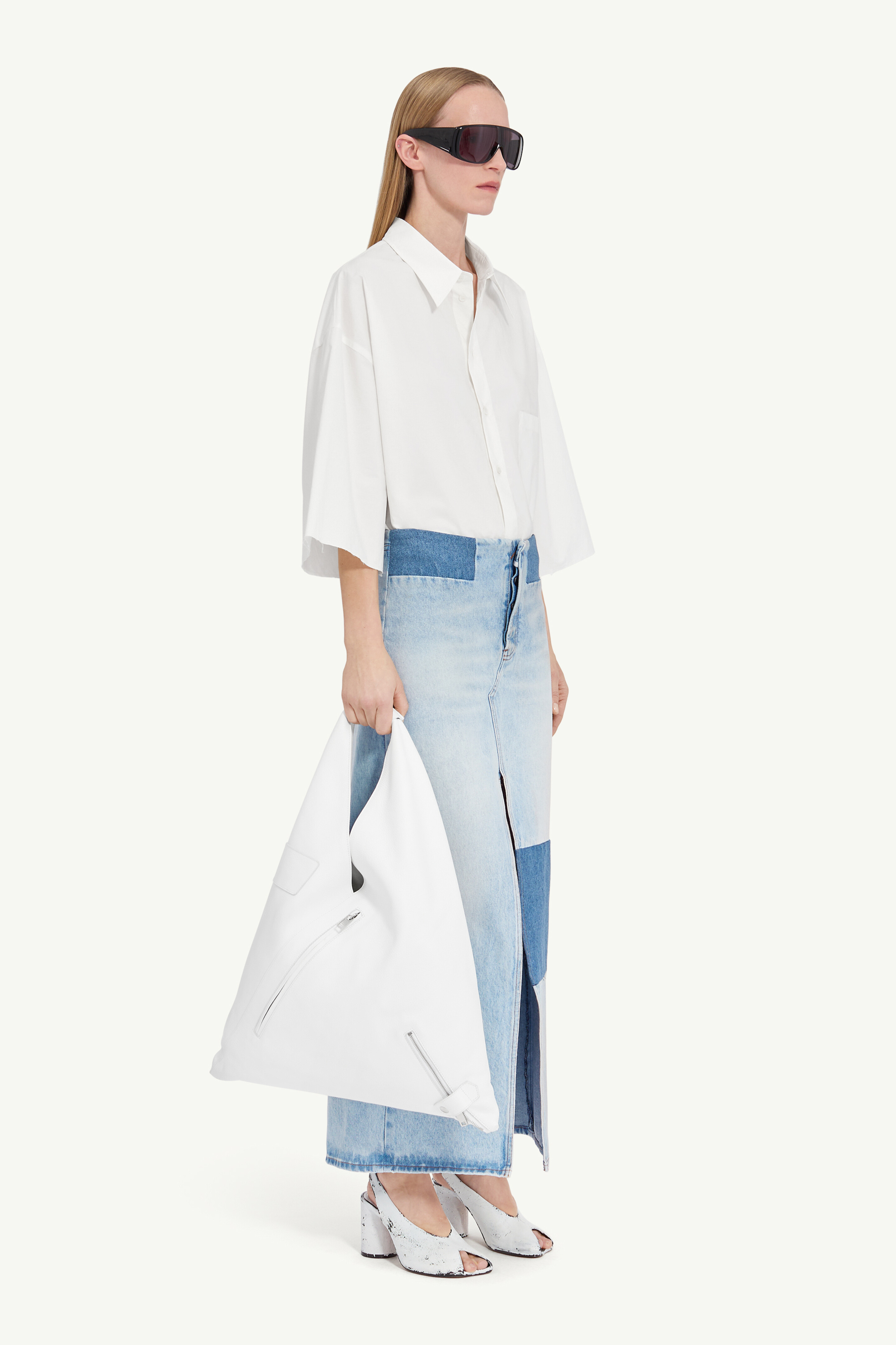 Jupe longue en denim