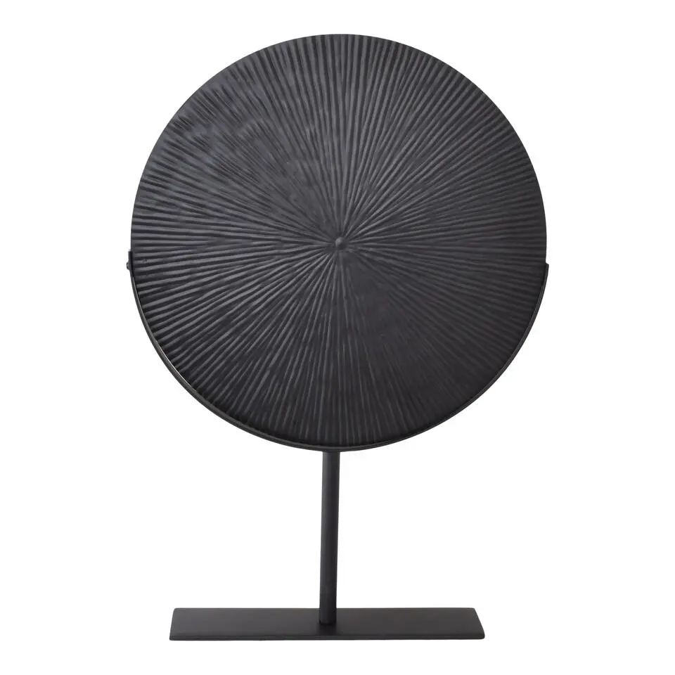 LOFT42 Burst Ornament op voet - Zwart Metaal Ø36cm