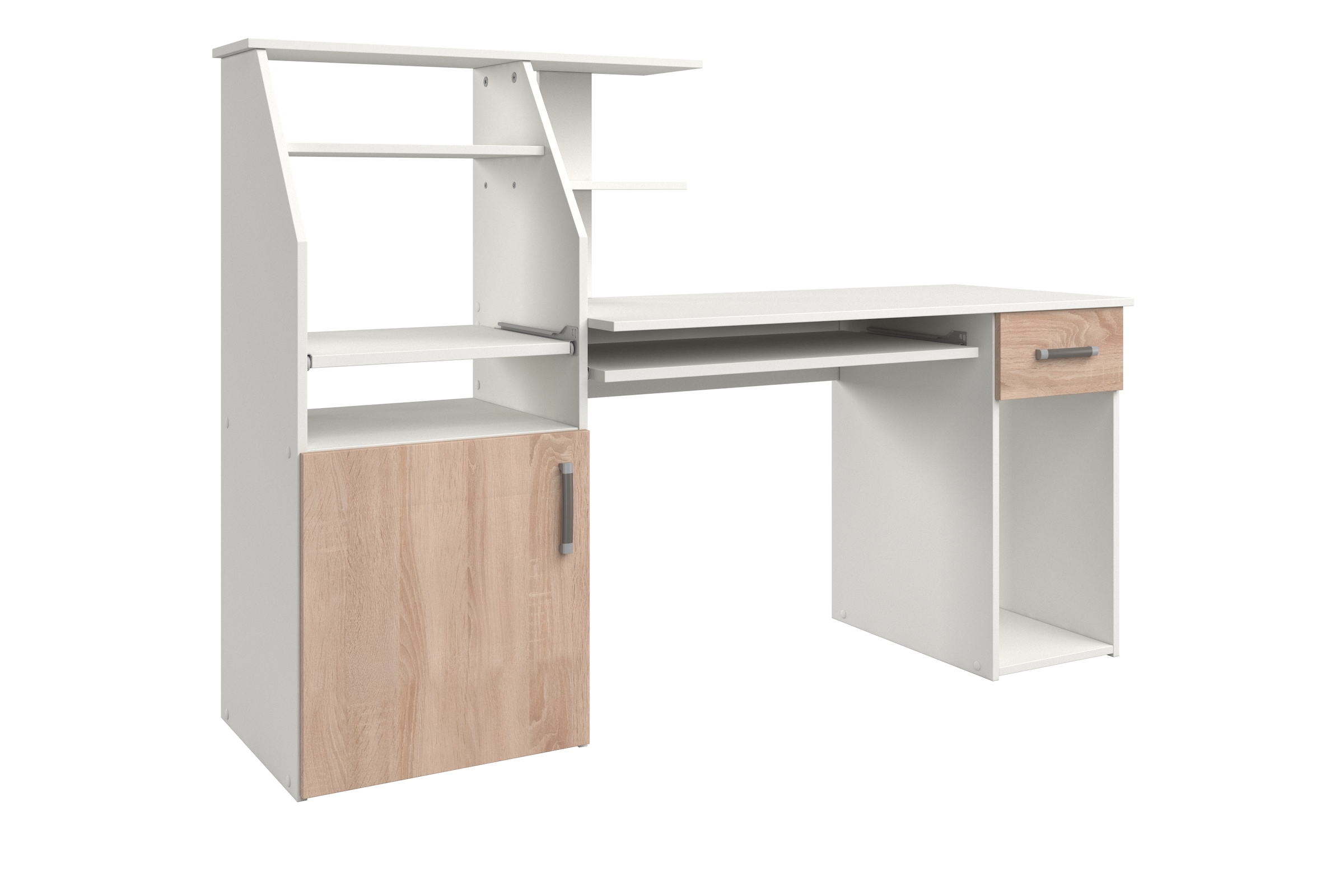 VOGL Möbelfabrik Schreibtisch »Don« mit Tastatur- & Druckerauszug, Breite 137,5 cm, Made in Germany