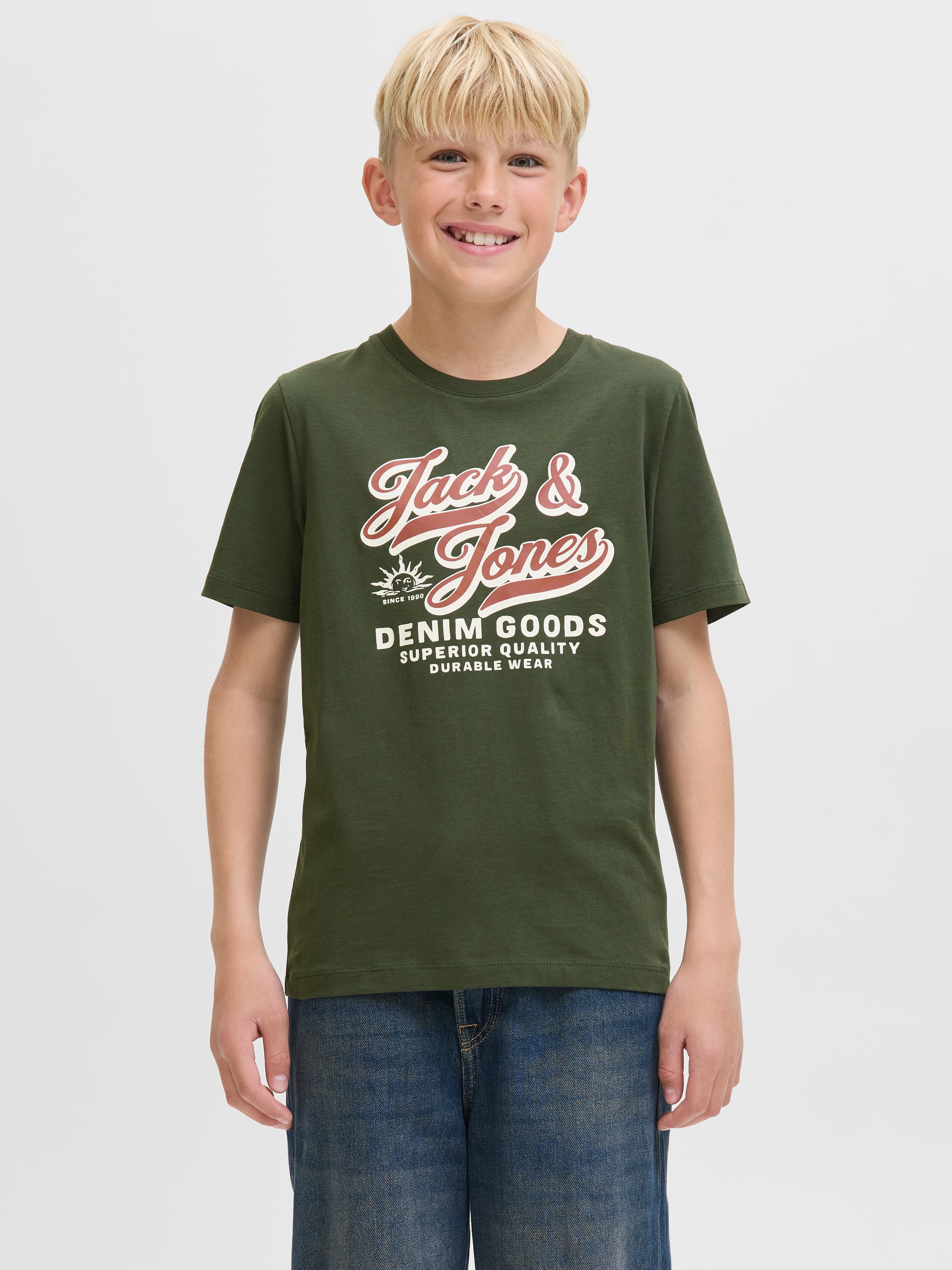 Jack & Jones Junior T-Shirt »JJELOGO TEE SS ONECK 2 COL AW25 NOOS JNR«