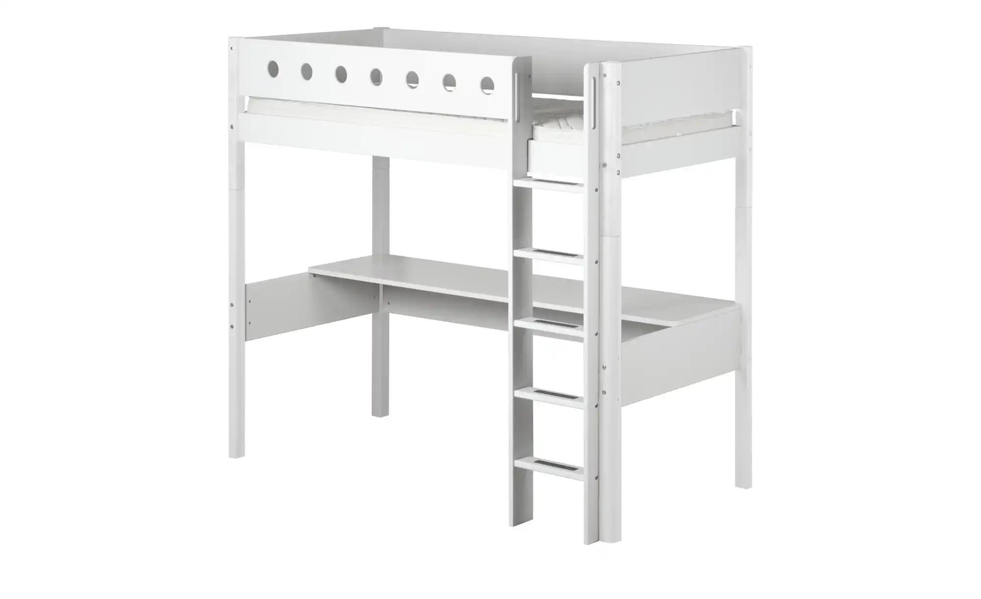 FLEXA Hochbett mit senkrechter Leiter Flexa White