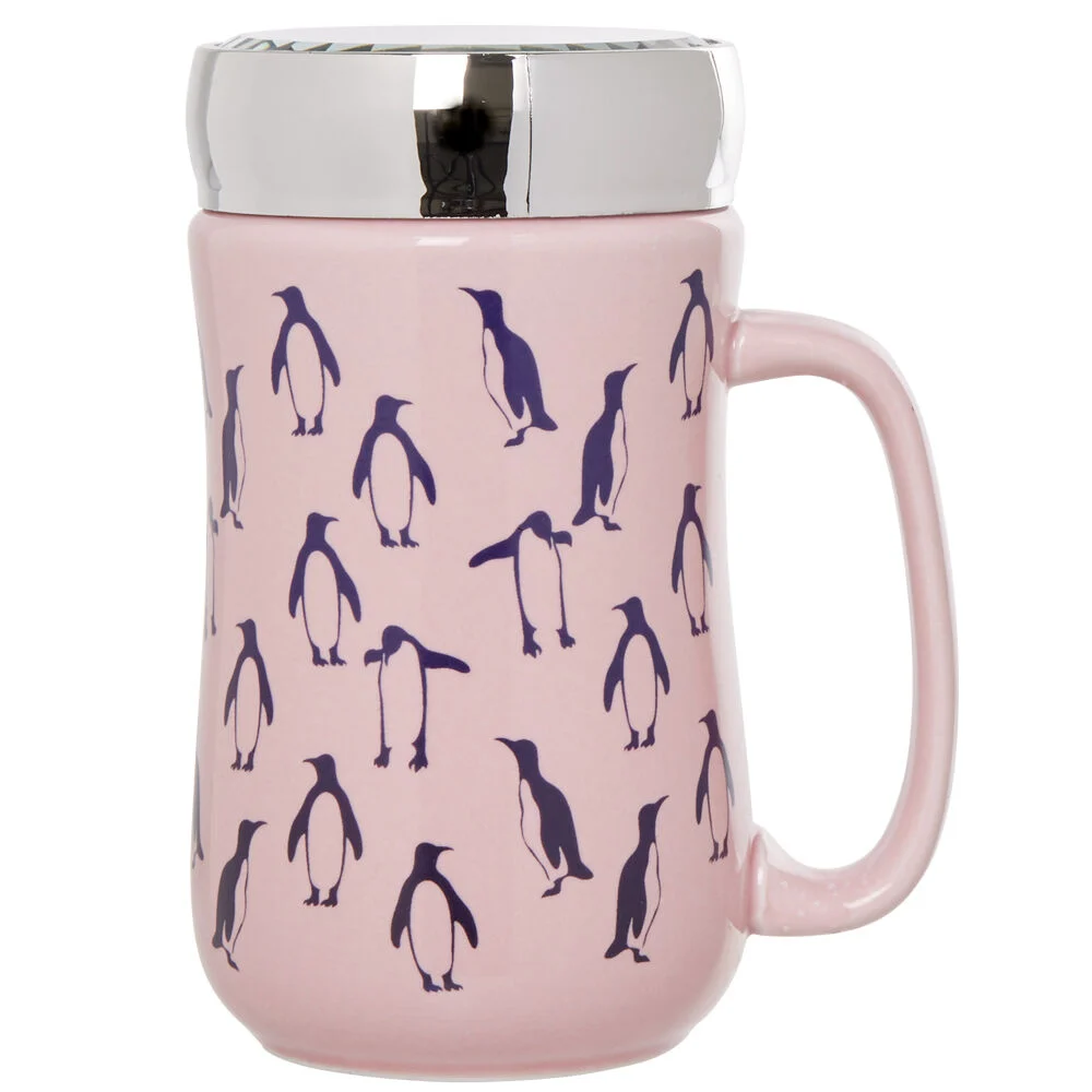 Tasse déco banquise motif pingouin céramique