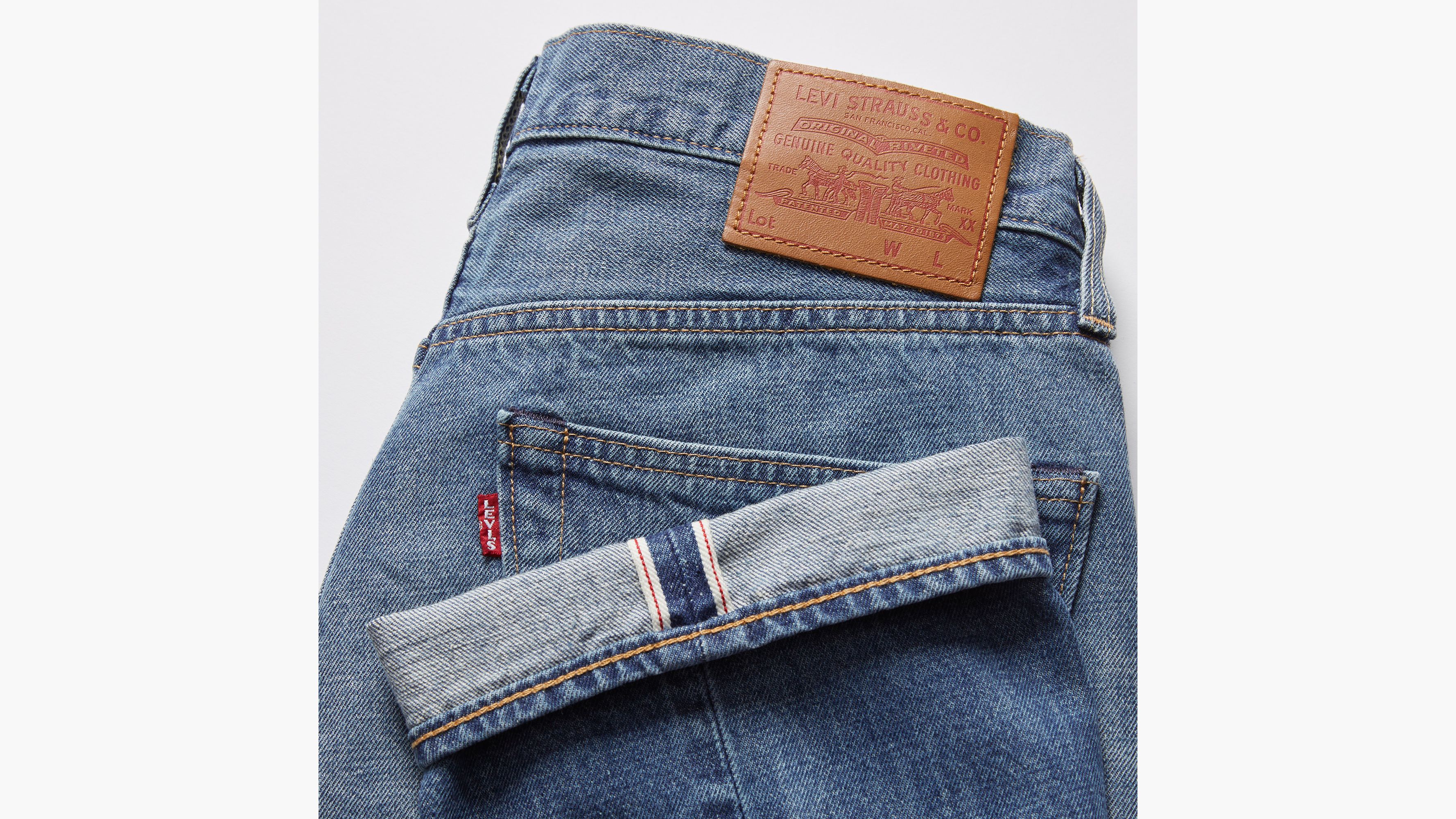 Levi's® jean 501® Original lisière selvedge - Glass Half Full Hemp Selvedge - Bleu