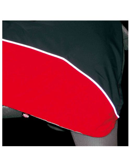 Trixie Regenjas Lorient Rood&Grijs - Hondenkleding