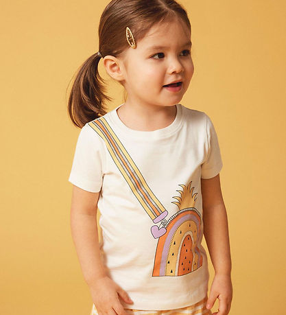 Name It T-Shirt - NmfJannie - Jet Stream m. Glitter