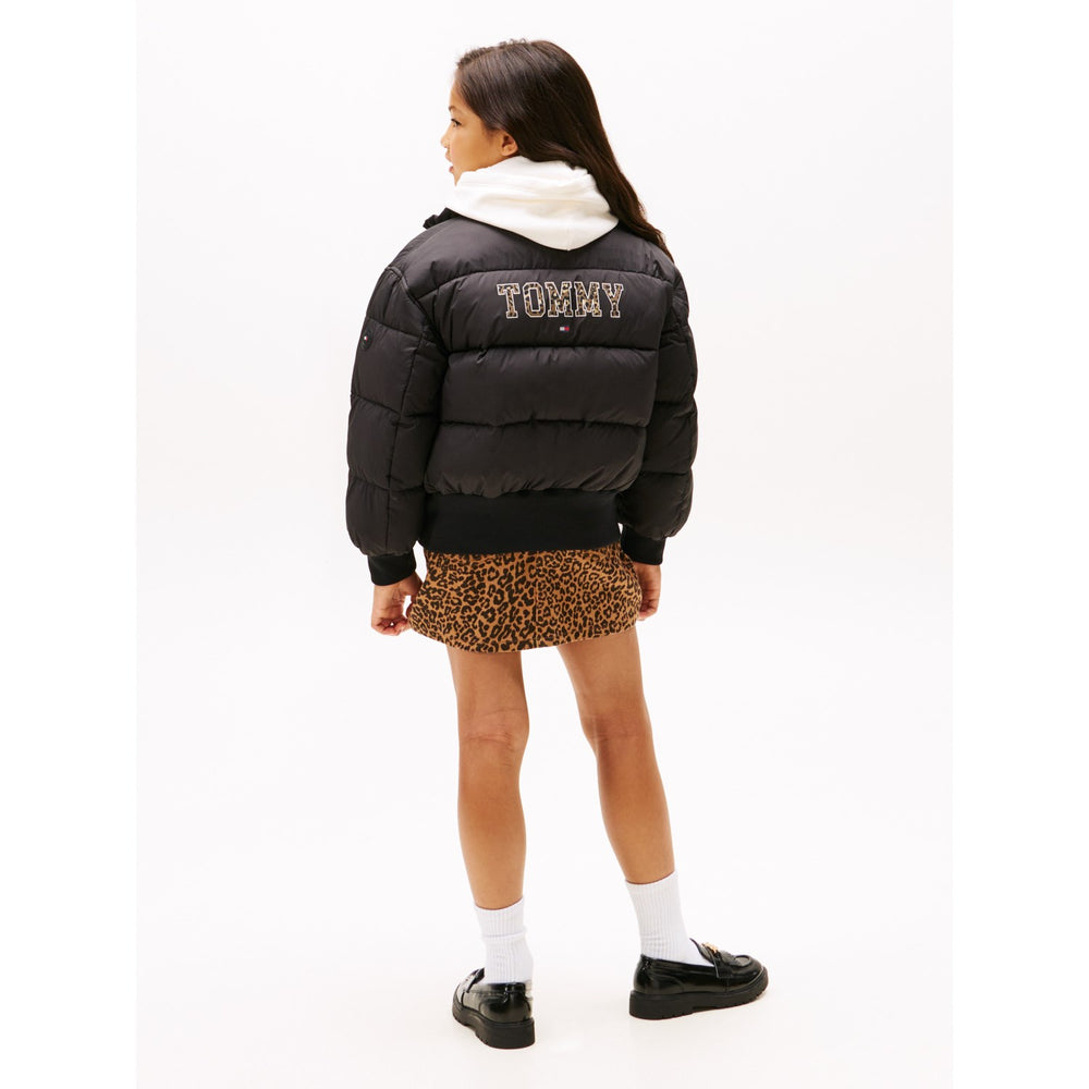 Køb Tommy Hilfiger Black Aop Vendbar Puffer Bomber