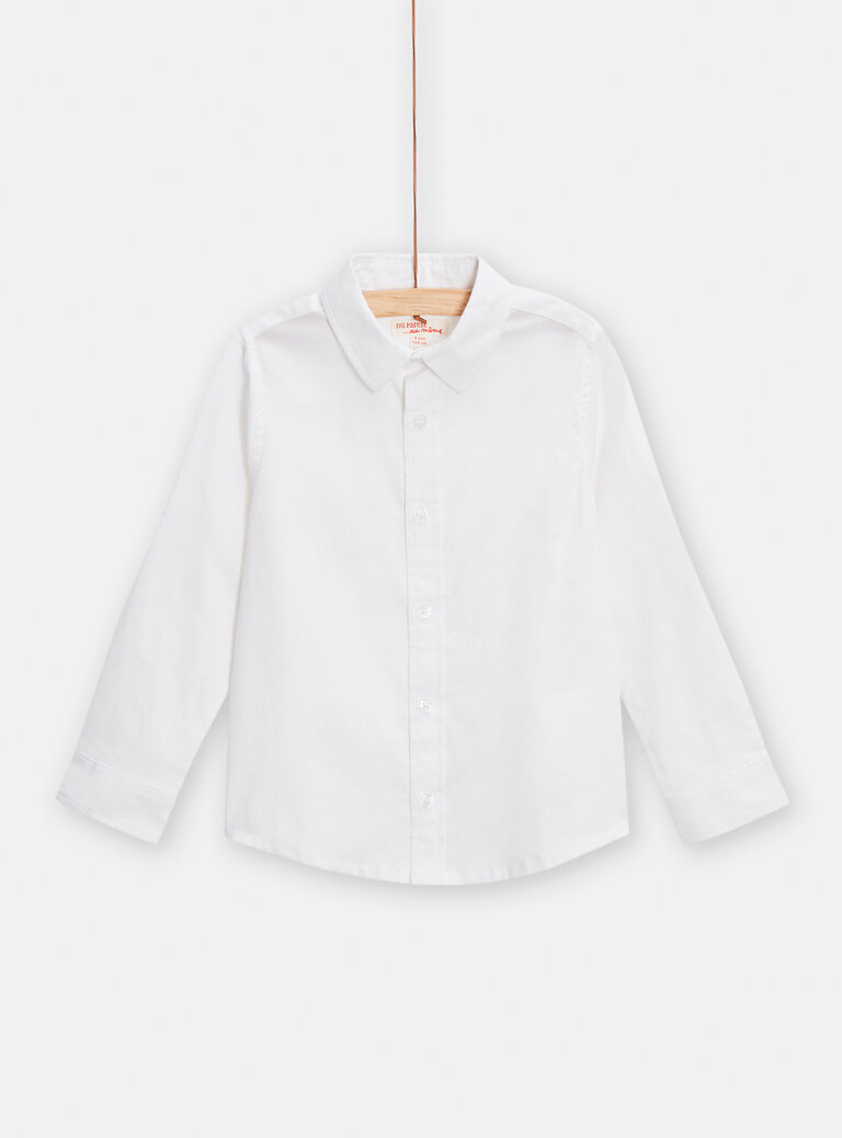 Chemise blanche pour garçon