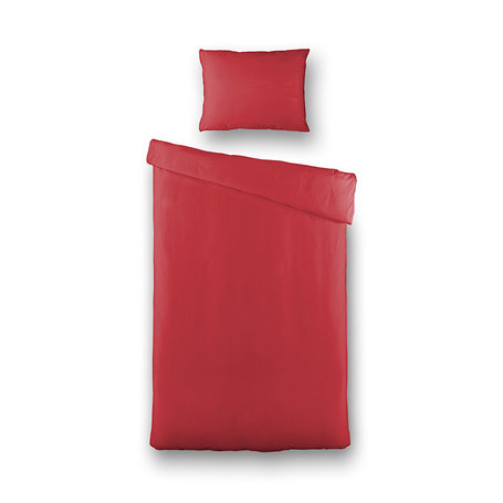 Dekbedovertrek  Silk Satin - Rood