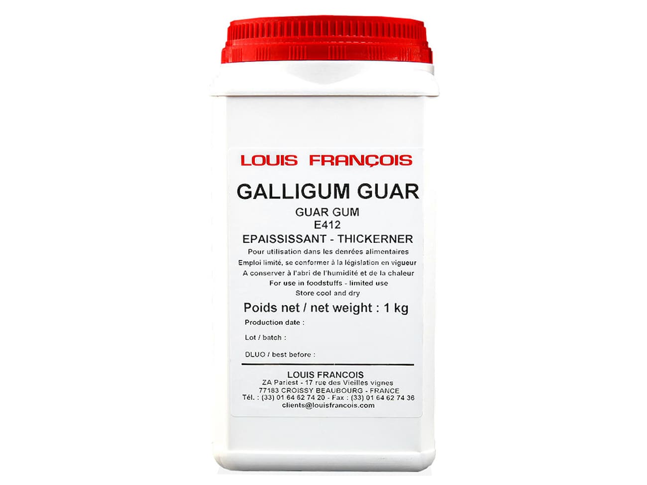 Farine Galligum de Guar E412 - 1 kg - Louis François