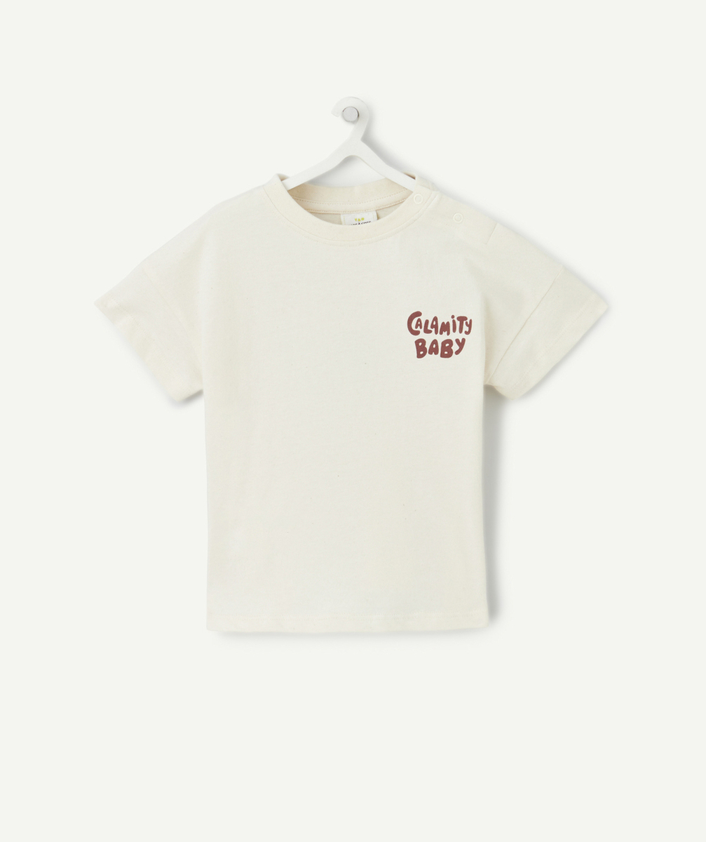 t-shirt bébé garçon en coton bio sans teinture thème calamity baby