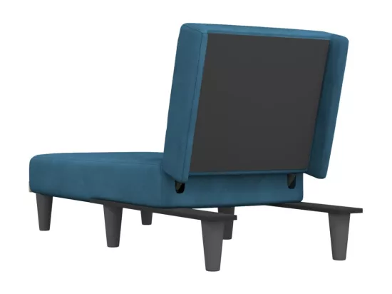 Prolenta Premium - Chaise longue bleu velours
