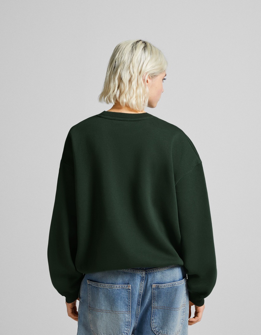 Moletom estampado oversized