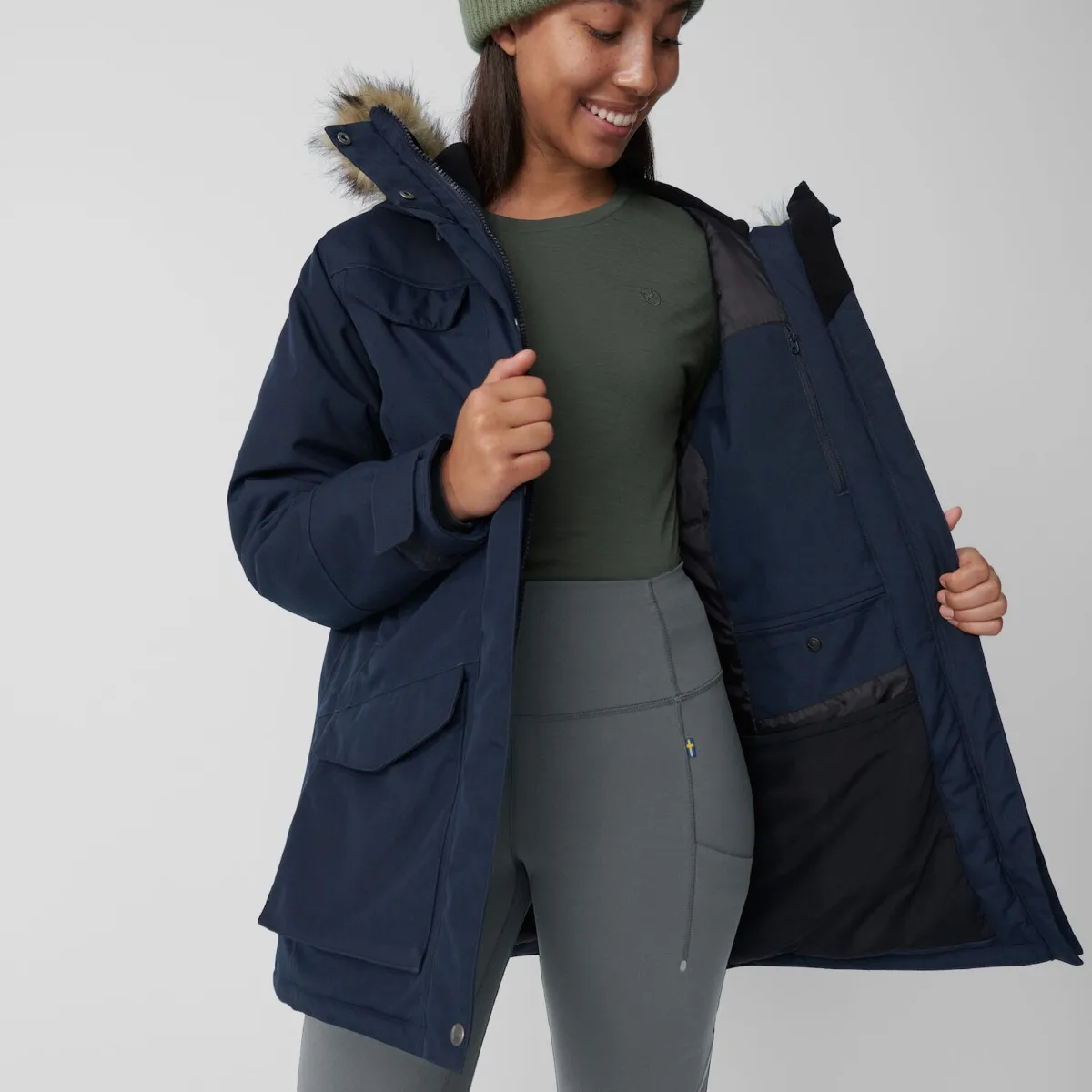 Fjällräven Women's Nuuk Parka Dark Navy