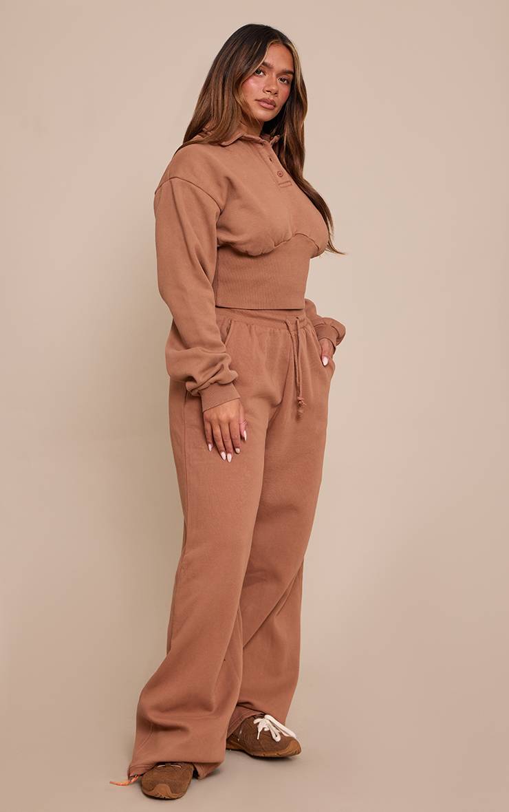 Chocolat Sweat-shirt Polo Taille Cintrée Shape
