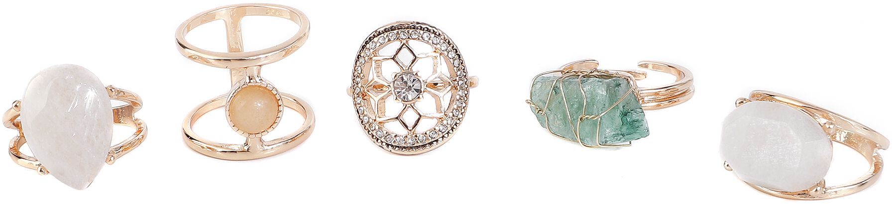 Lot de bagues pierres filigrane | Full Volume by EMP Bague