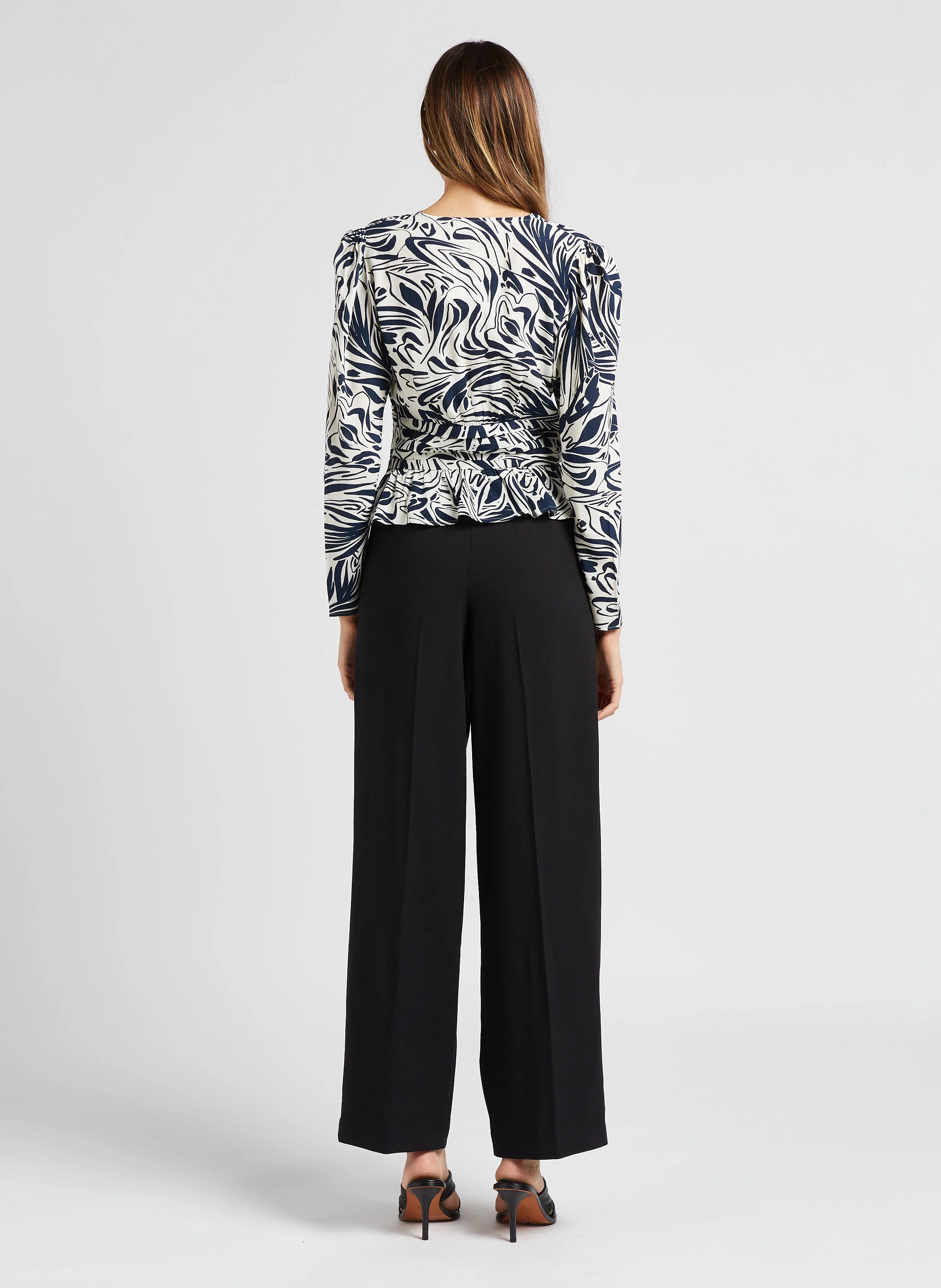EDWIN - Pantalon large taille haute | Noir