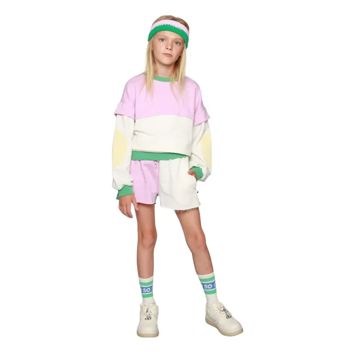 Cos I Said So Short Jogger Cut Off Colorblock | Rose