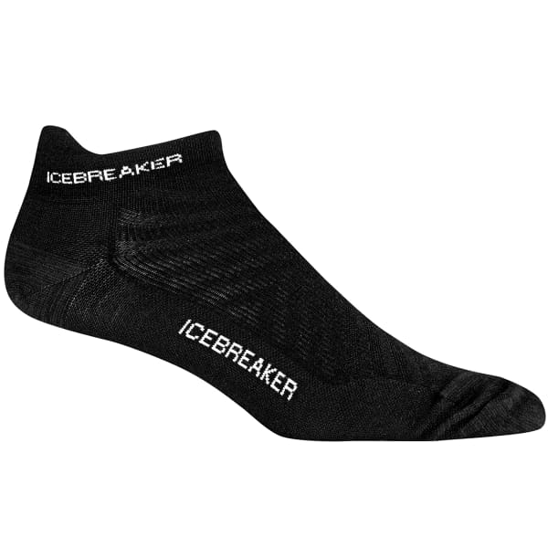 Chaussette running ICEBREAKER M RUN+ ULTRALIGHT MICRO BLACK/SNOW