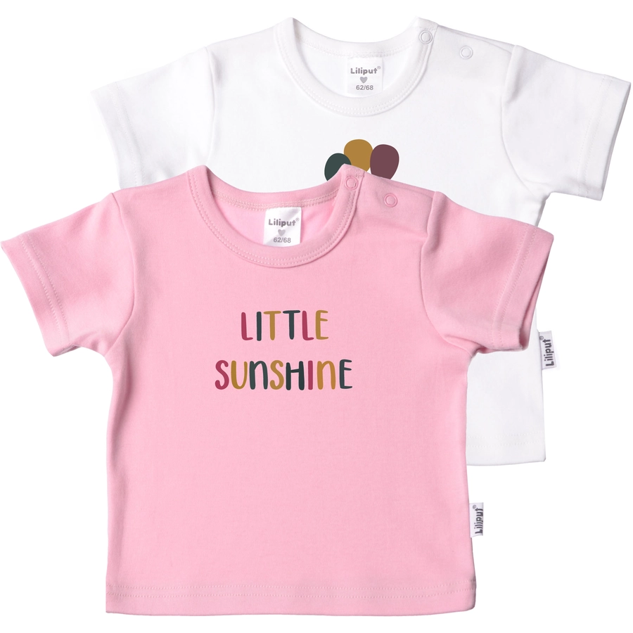 Liliput T-Shirt im 2er Pack Little Sunshine rosa-weiss