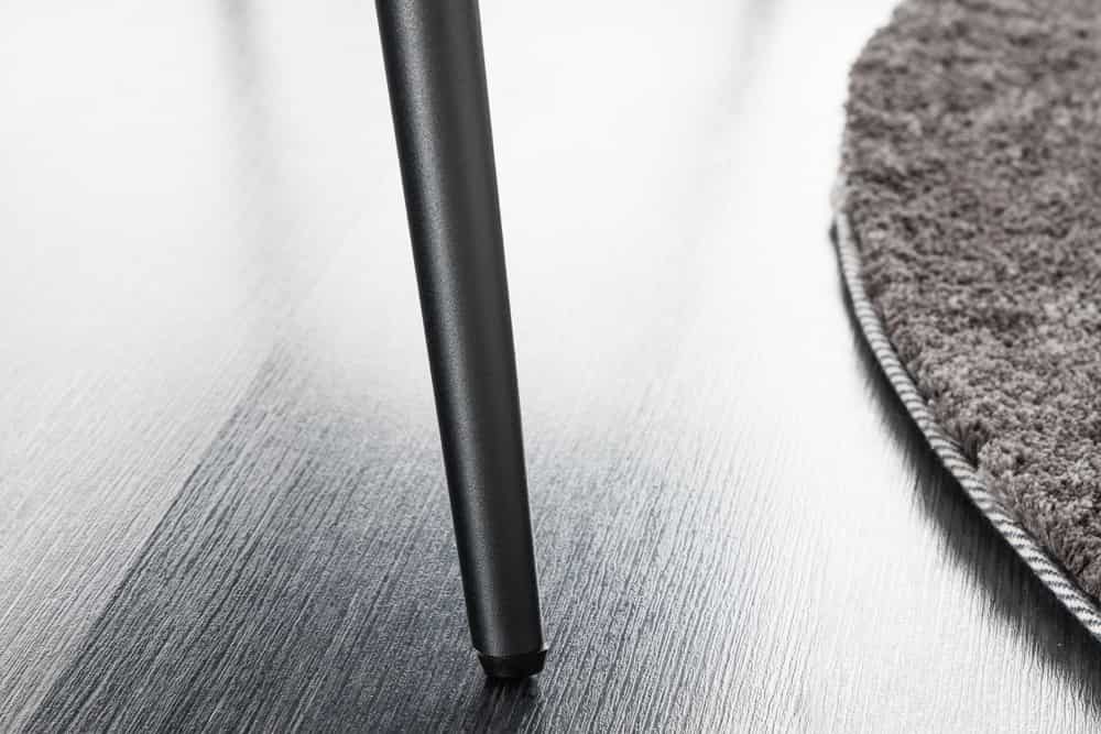 Design Sitzbank BOUTIQUE 100cm beige Cord schwarze Metallbeine Polsterbank