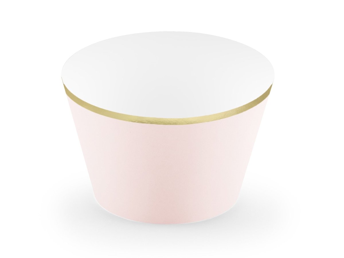 Cupcake Vormpjes Lichtroze Pastel 7,6cm 6st