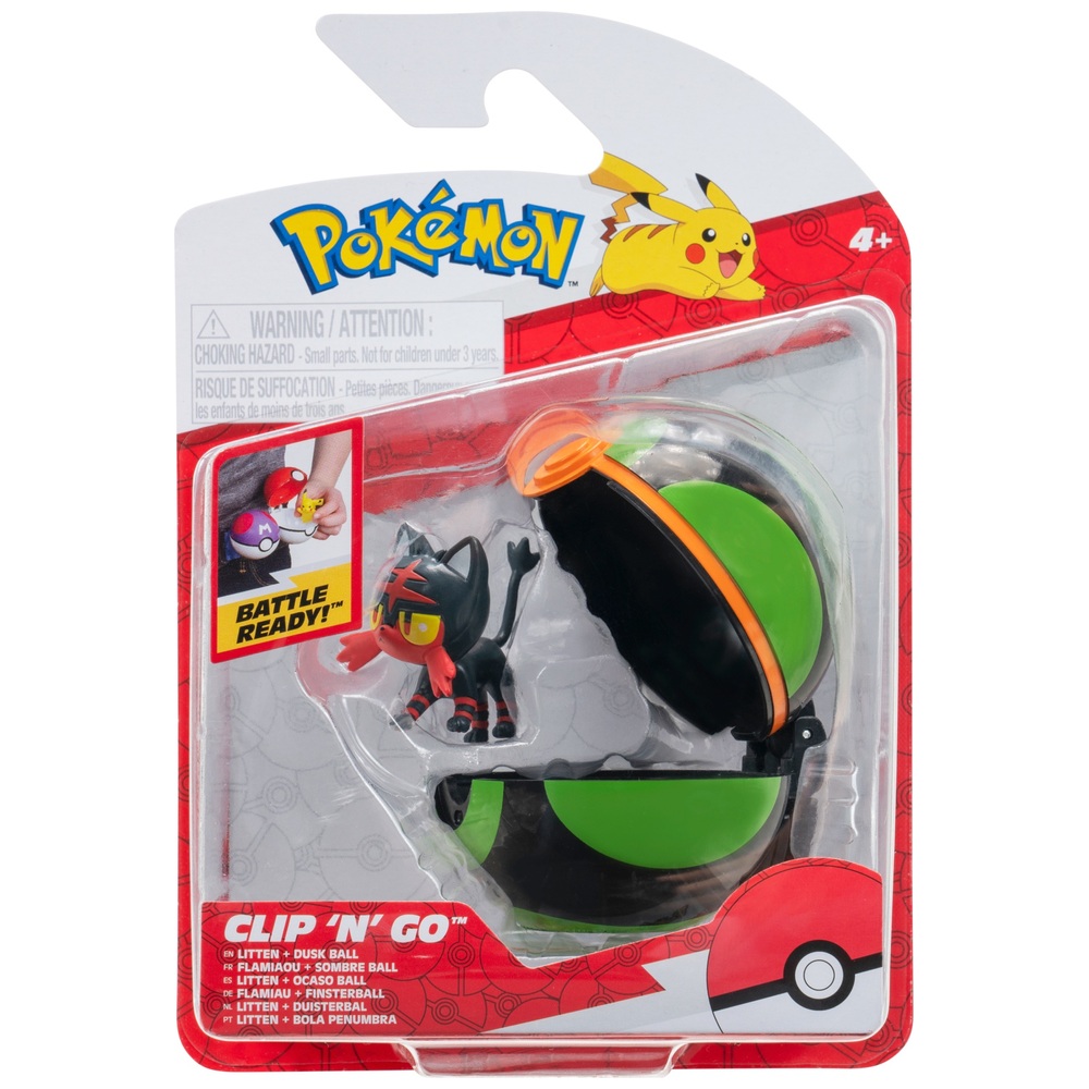 Pokémon Clip 'N' Go Litten Dämmerungsball