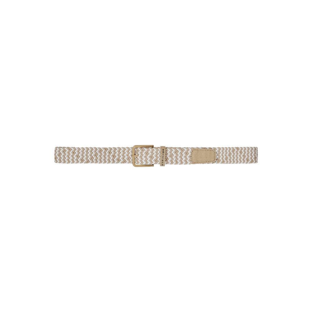 Flettet Stretch Belte Dame Beige