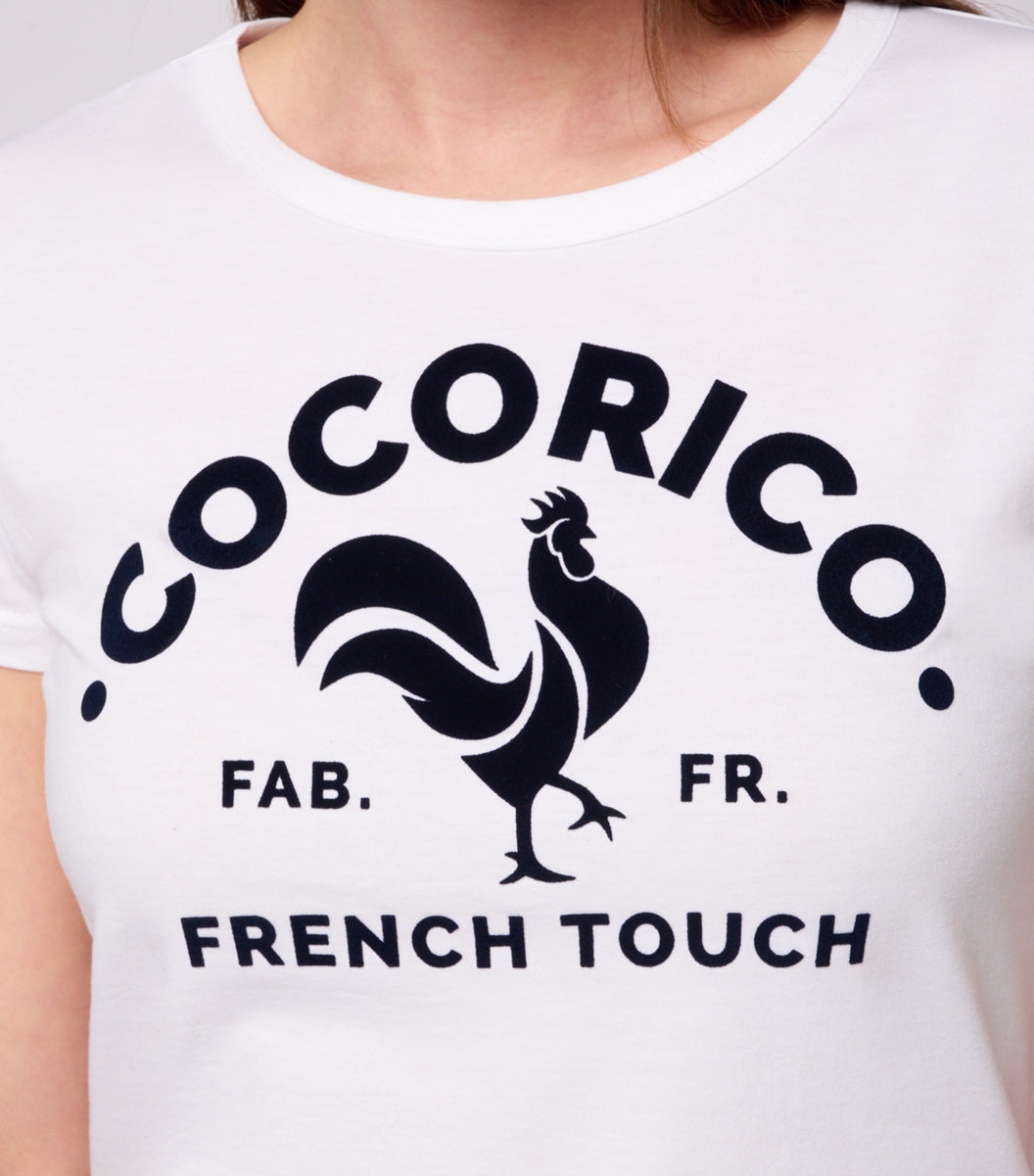 T-shirt Femme Blanc - Coq Français