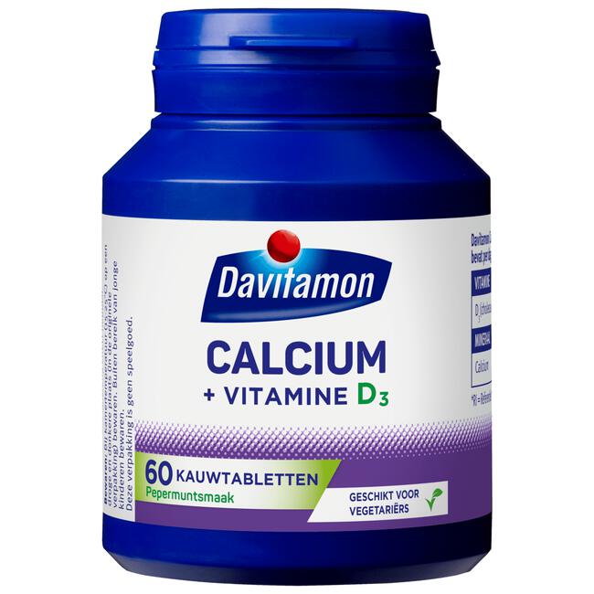 Davitamon Calcium met Vitamine D Kauwtabletten Mint