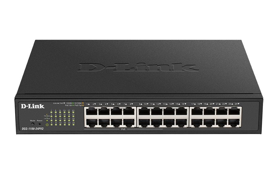 PoE Switch DGS-1100-24P V2 24 Port<br>Einfach. Unkompliziert. Smart.