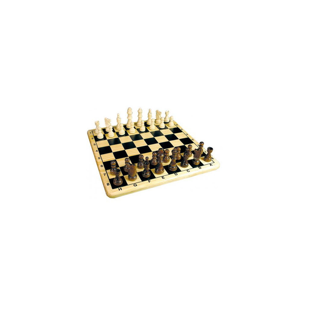 Jeu d'Echecs en Bois - Boite Métal