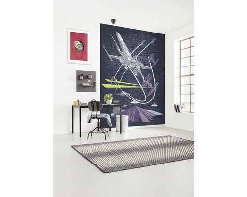 Fotobehang vliesbehang DX4-039 Disney Edition 4 Star Wars Classic x-Wing 4-delig. 200x280cm