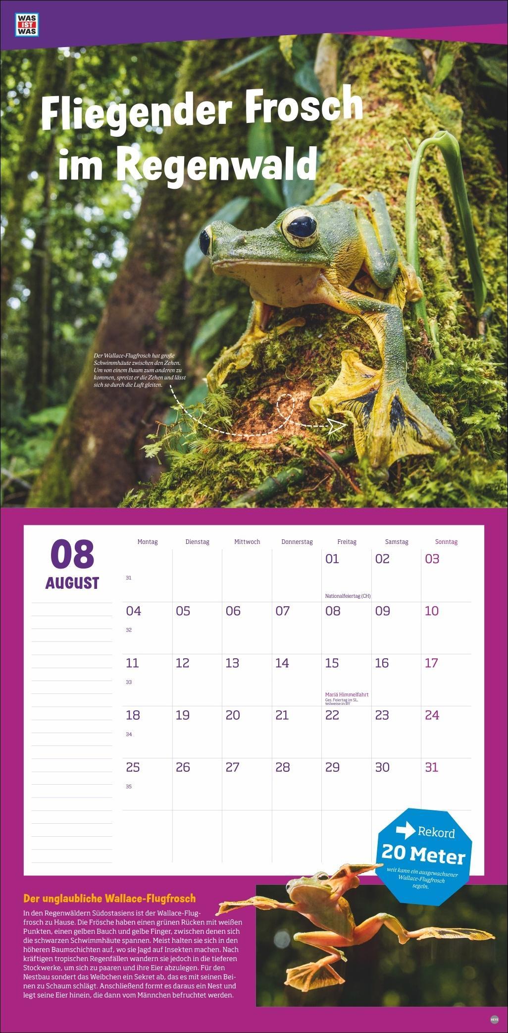 WAS IST WAS Tierwelt Broschurkalender 2025