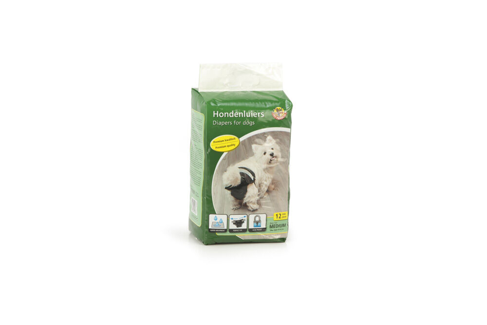 Beeztees Hondenluier - 12 Stuks - Zwart - M