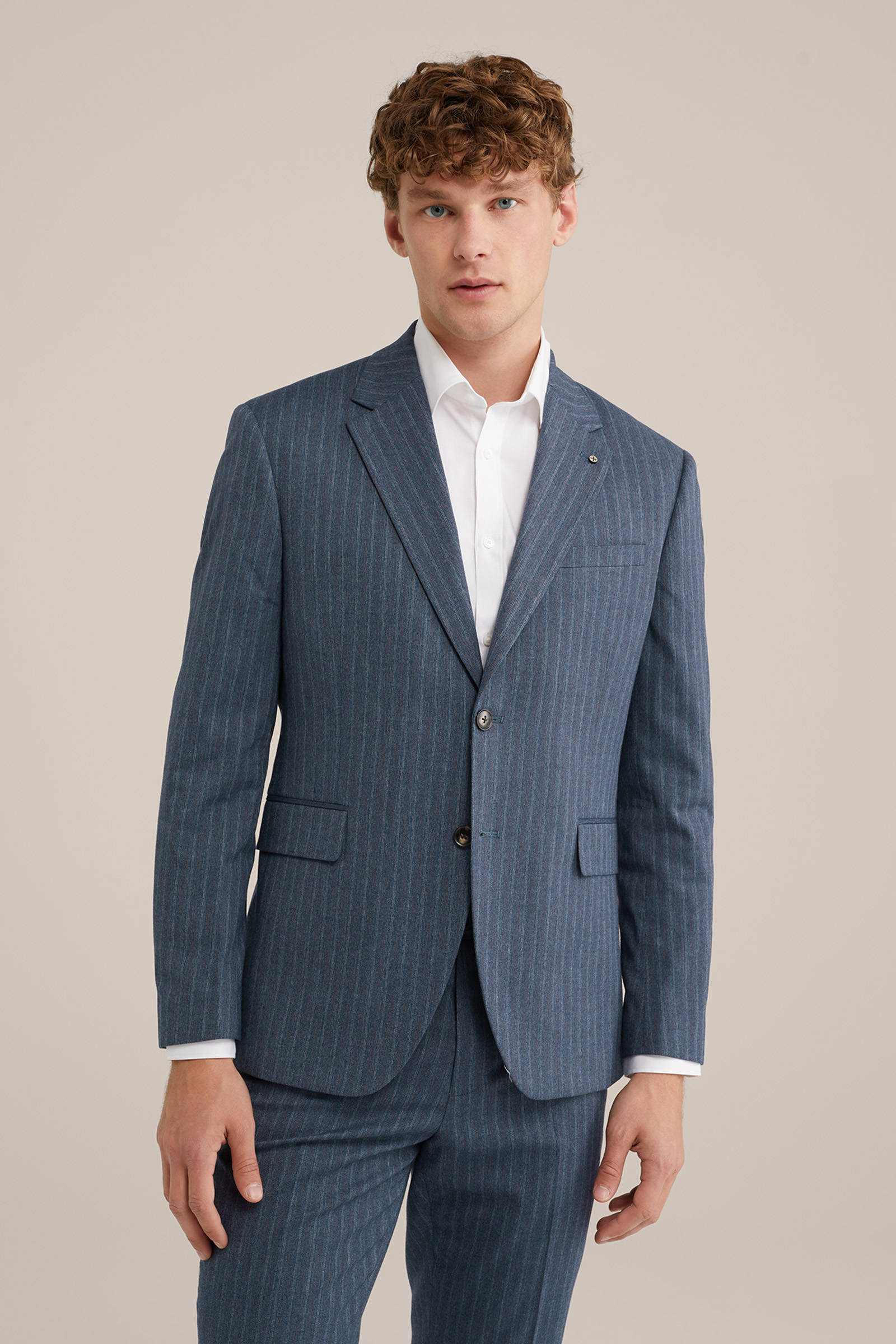 WE Fashion colbert grijsblauw