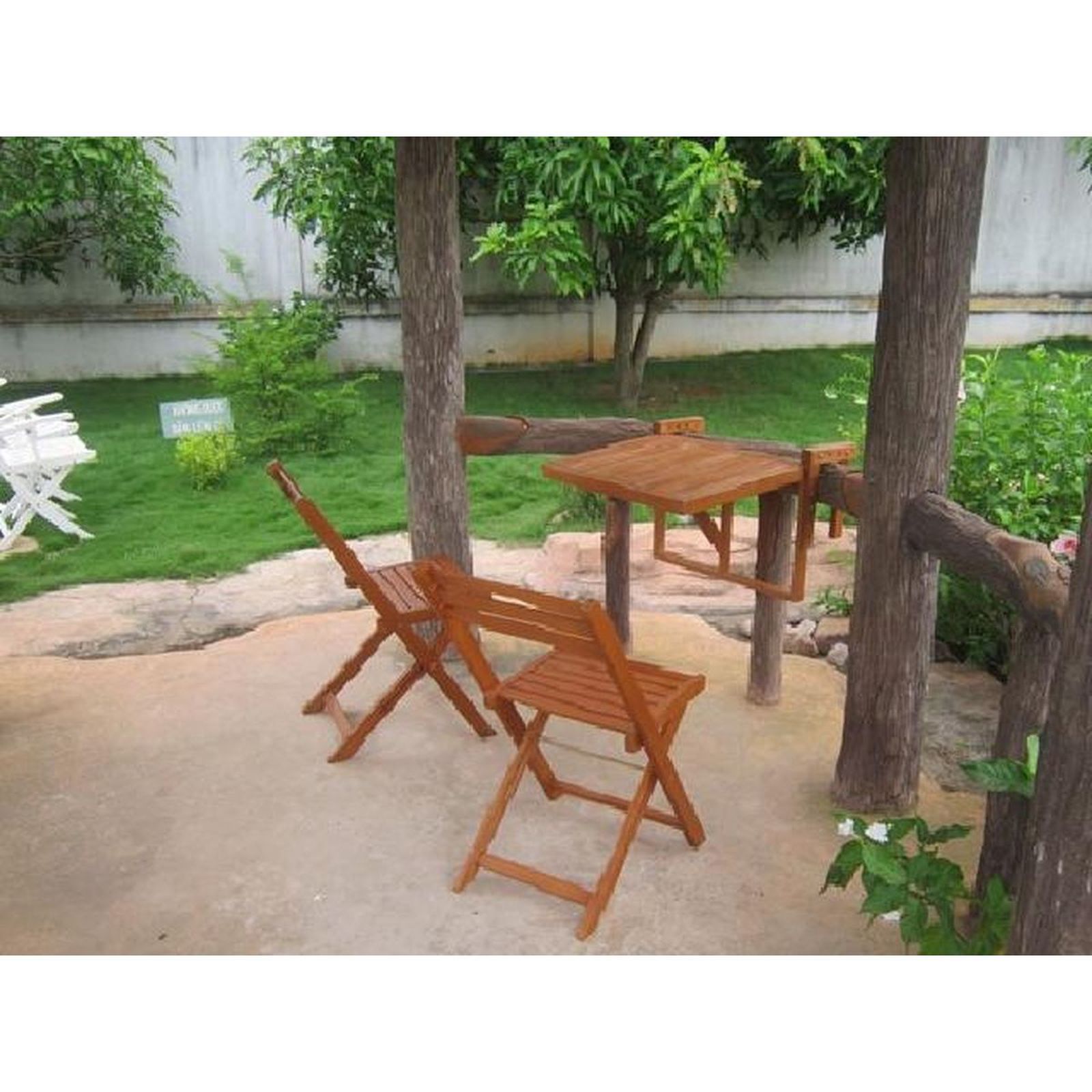 3-teiliges Balkon-Hängetisch-Set BERKELEY - Eukalyptus