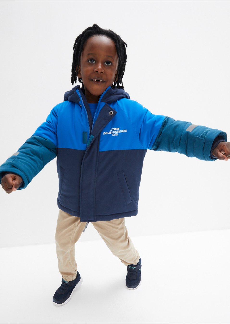 Veste hiver enfant style color block