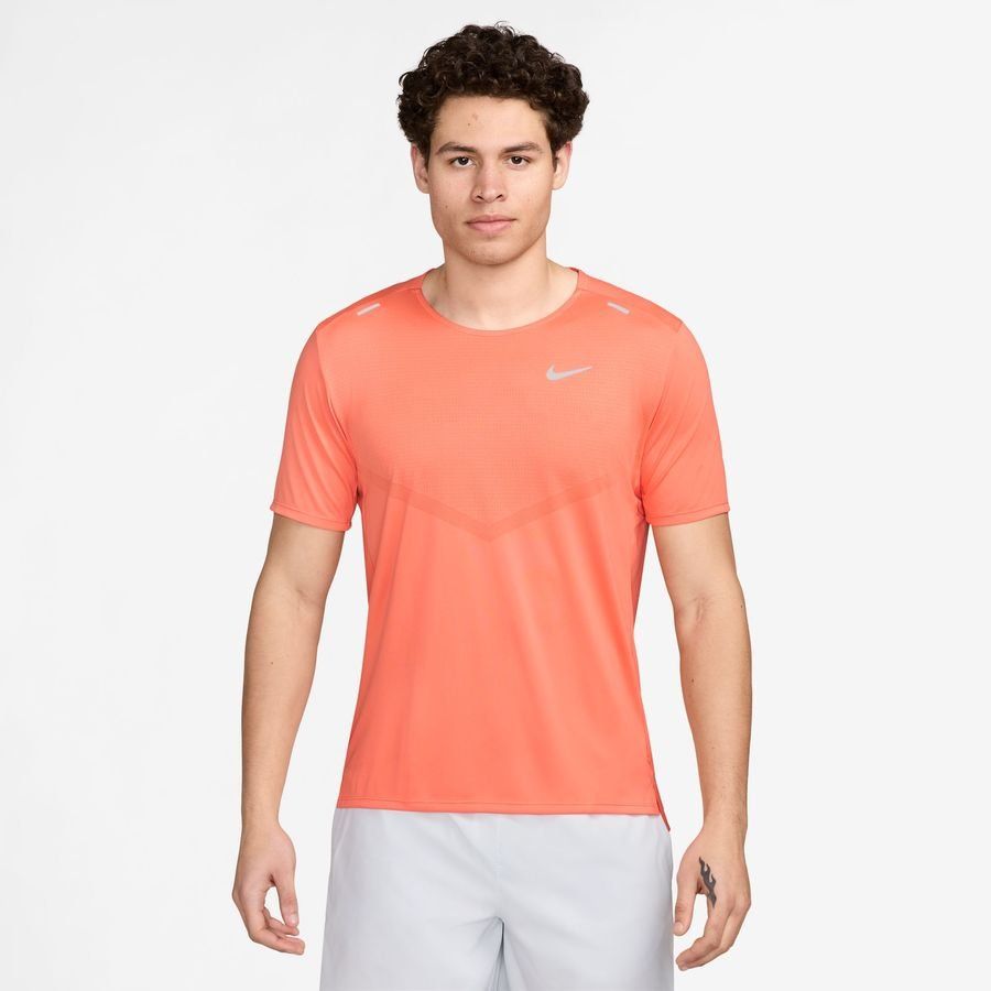 Nike T-shirt Running Dri-FIT Rise 365 - Wild Mango/Argenté