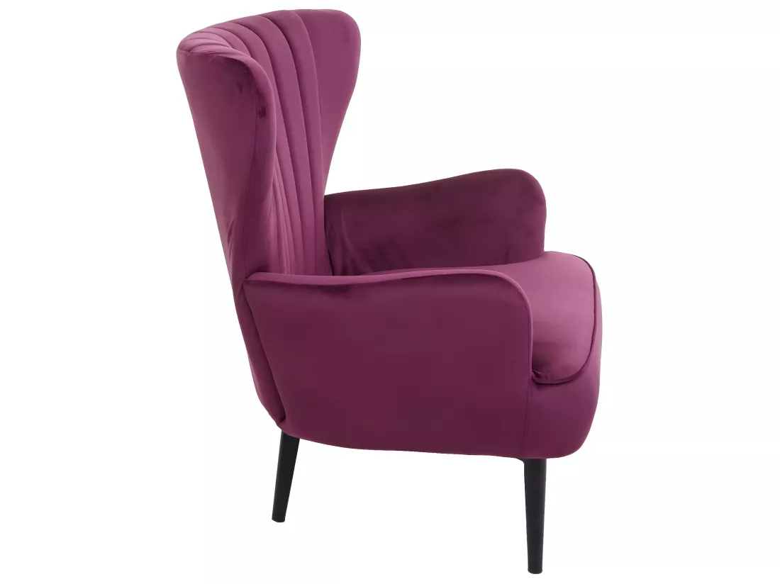 Fauteuil de salon MCW-K37, bordeaux