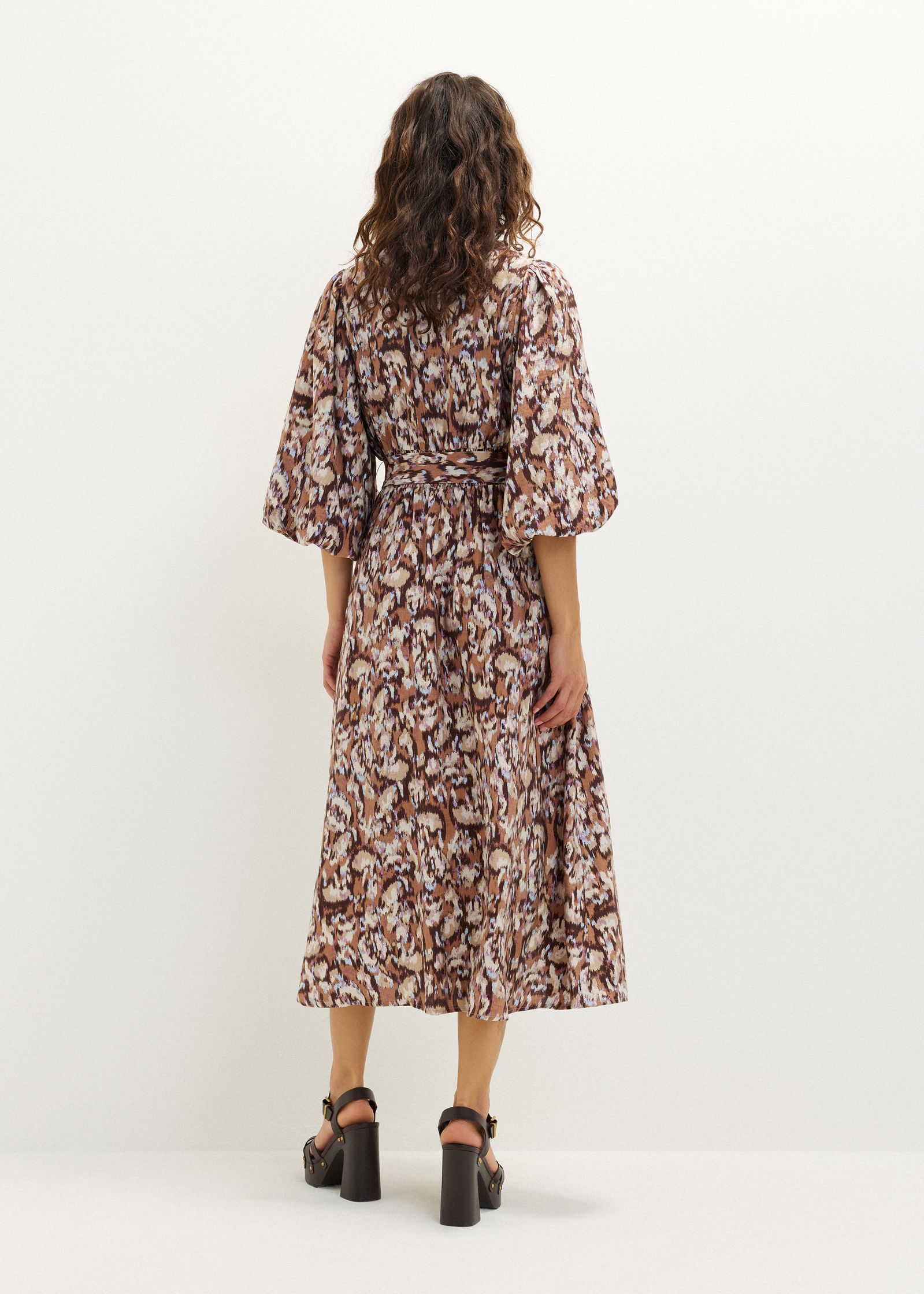 Midi jurk met print